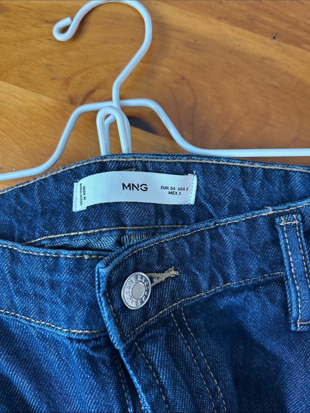 Mango Women’s Dark Blue Denim Shorts - Jorts - Picture 2 of 3